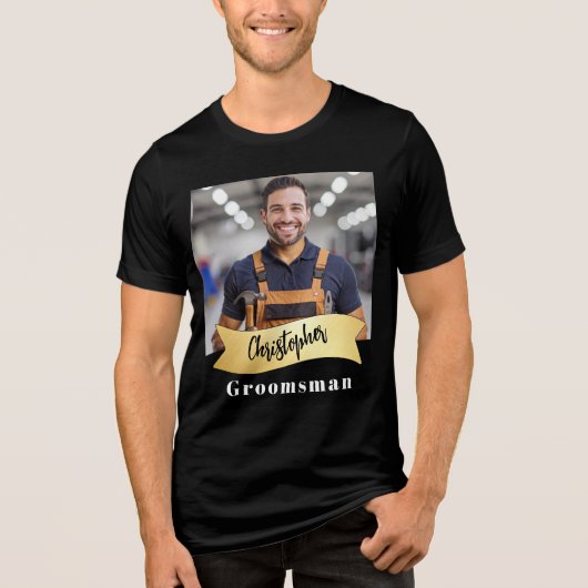 Bruidsjonkers Serie: De Klusjesman Tri-Blend Shirt (Voorkant)