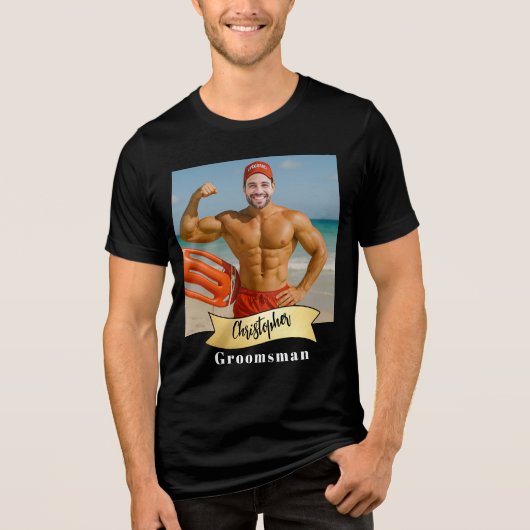 Bruidsjonkers Serie: De Sip Saver Tri-Blend Shirt (Voorkant)