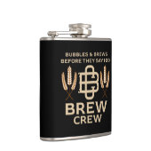 Bruidsjonkers Team Bruidegom Squad Humor Grappig Heupfles (Rechts)