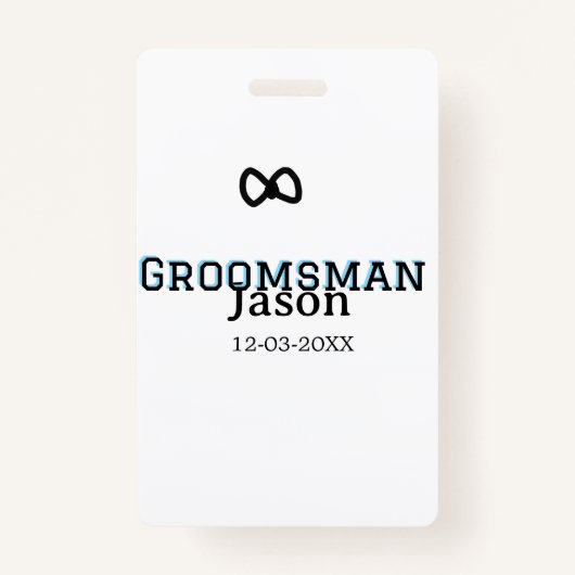 Bruidsjonkers team bruidsjonker vrijgezellenfeest  badge (Achterkant)