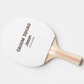 Bruidsjonkers team bruidsjonker vrijgezellenfeest  tafeltennisbatje (Zijkant)