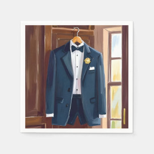 Bruidsjonkers Tuxedo Trouwen vrijgezellenfeest W Servet
