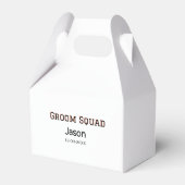 Bruidsjonkersteam bruidsjonker vrijgezellenfeest v bedankdoosjes (Achterkant)