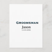 Bruidsjonkersteam bruidsjonker vrijgezellenfeest v briefkaart (Voorkant)