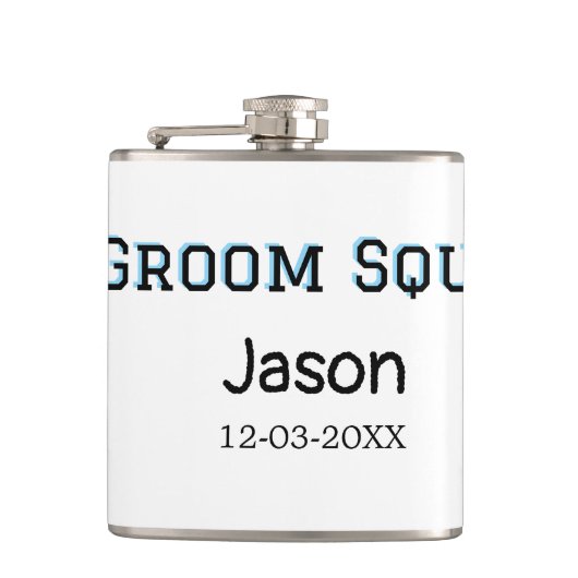 Bruidsjonkersteam bruidsjonker vrijgezellenfeest v heupfles (Voorkant)