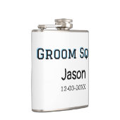 Bruidsjonkersteam bruidsjonker vrijgezellenfeest v heupfles (Rechts)