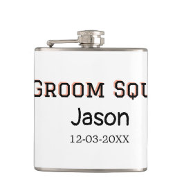 Bruidsjonkersteam bruidsjonker vrijgezellenfeest v heupfles