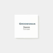 Bruidsjonkersteam bruidsjonker vrijgezellenfeest v post-it® notes (Voorkant)