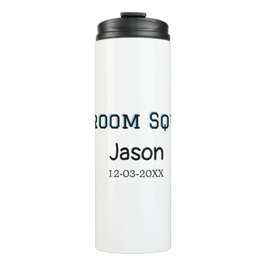 Bruidsjonkersteam bruidsjonker vrijgezellenfeest v thermosbeker (Voorkant)