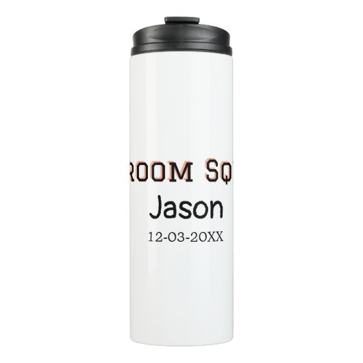 Bruidsjonkersteam bruidsjonker vrijgezellenfeest v thermosbeker (Voorkant)