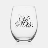 Bruidsjubileum herinnering wijnglas zonder voet (Voorkant)