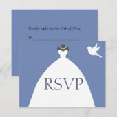 Bruidsjurk Blauw RSVP (Voorkant / Achterkant)