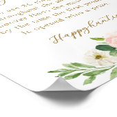 Bruidsjurk Bloemen Ring Jacht Bruiloft Spel Poster (Hoek)