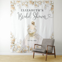 Bruidsjurk Bloemenscript Bruiloft Bridal Shower