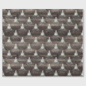 Bruidsjurk boerenbruiloft feest cadeaupapier (Vlak)