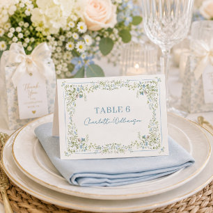 Bruidsjurk Botanische Bloem Bruiloft Place Cards Kaart