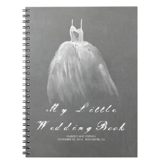 Bruidsjurk bruid om romantisch  te zijn notitieboek (Voorkant)