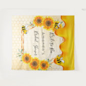 Bruidsjurk bruid-tot-bij bruiloft honing druppels  wandkleed (Voorkant (horizontaal))