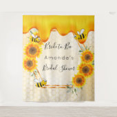 Bruidsjurk bruid-tot- bijen honing druppels zonneb wandkleed (Voorkant)