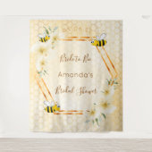 Bruidsjurk bruid-tot- bijenkorf hommels wandkleed (Voorkant)