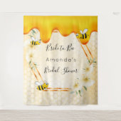 Bruidsjurk bruid-tot- bijenkorf hommels wandkleed (Voorkant)