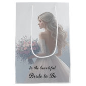 Bruidsjurk Bruid Trouwerij Bruidsmeisjes Medium Cadeauzakje (Achterkant)