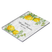 Bruidsjurk bruidsshower cadeaulijst notitieboek (Linkerzijde)