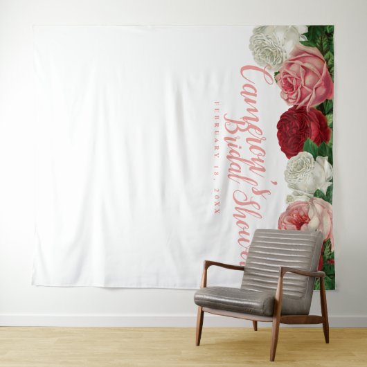 Bruidsjurk Bruiloft Backdrop Wandkleed (In Situ (horizontaal))