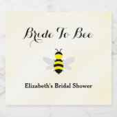 Bruidsjurk Bruiloft Bridal Shower Sparkling Wijnetiket (Enkel label)