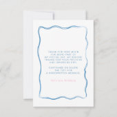 Bruidsjurk Bruiloft Dankkaart Bedankkaart (Achterkant)