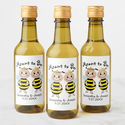 Bruidsjurk Bruiloft Drank Label Wijn Etiket (Flessen)