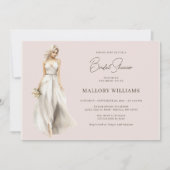 Bruidsjurk Bruiloft Feest Kaart (Voorkant)