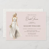 Bruidsjurk Bruiloft Feest Kaart (Voorkant / Achterkant)