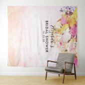 Bruidsjurk Bruiloft Foto Booth Achtergrond Bloemen Wandkleed (In Situ (horizontaal))