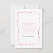 Bruidsjurk Bruiloft Thank You Kaart (Achterkant)