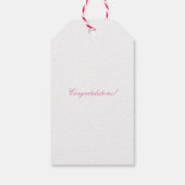 Bruidsjurk Bruiloft Trouwjurk Felicitaties Cadeaulabel (Achterkant)