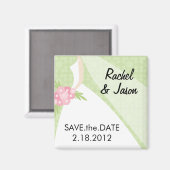 bruidsjurk | De datum opslaan Magneet (Voorkant / Achterkant)