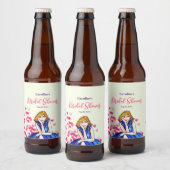 Bruidsjurk Donker Koningsblauw Cocktailjurk  Bier Etiket (Flessen)