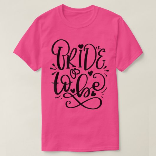 Bruidsjurk, Hen Night, Bachelorette Bruid T-shirt (Design voorkant)