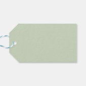 Bruidsjurk in het wit op abstracte achtergrond cadeaulabel (Achterkant Horizontaal)