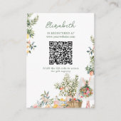 Bruidsjurk Kaart voor Bruiloftfeest (Voorkant)