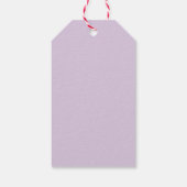 Bruidsjurk Lavendel Waterverf Bloemen Cadeaulabel (Achterkant)