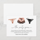 Bruidsjurk lingerie bh spel kaart (Voorkant / Achterkant)