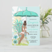 Bruidsjurk lingerie douche Afrikaans-Amerikaanse b Kaart (Staand voorkant)