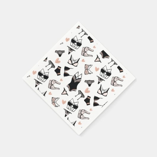 Bruidsjurk lingerie feest servetten (Hoek)