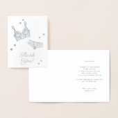 Bruidsjurk lingerie feest slipfeest bedankje folie kaarten (Display)