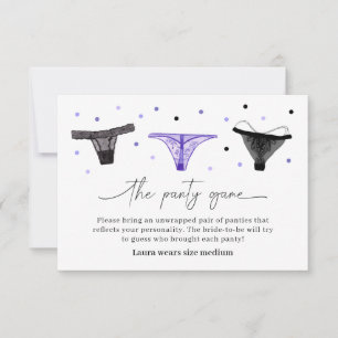 Bruidsjurk lingerie spelkaart ondergoed bedankkaart