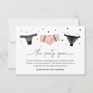 Bruidsjurk lingerie spelkaart ondergoed bedankkaart