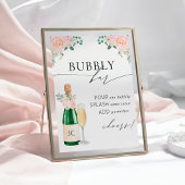 Bruidsjurk met bubbels foto afdruk