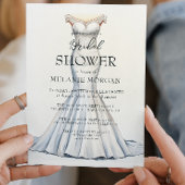 Bruidsjurk minimalistisch Vrijgezellenfeest Kaart